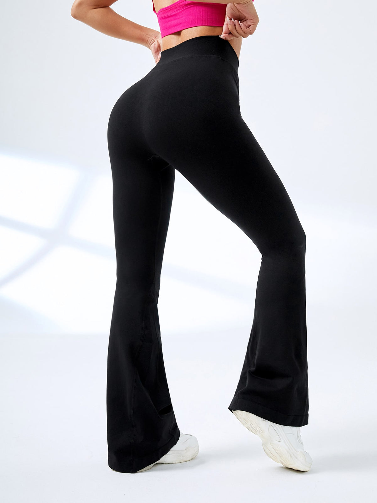 Legging Sem Costura Cintura Alta Cós Transpassado