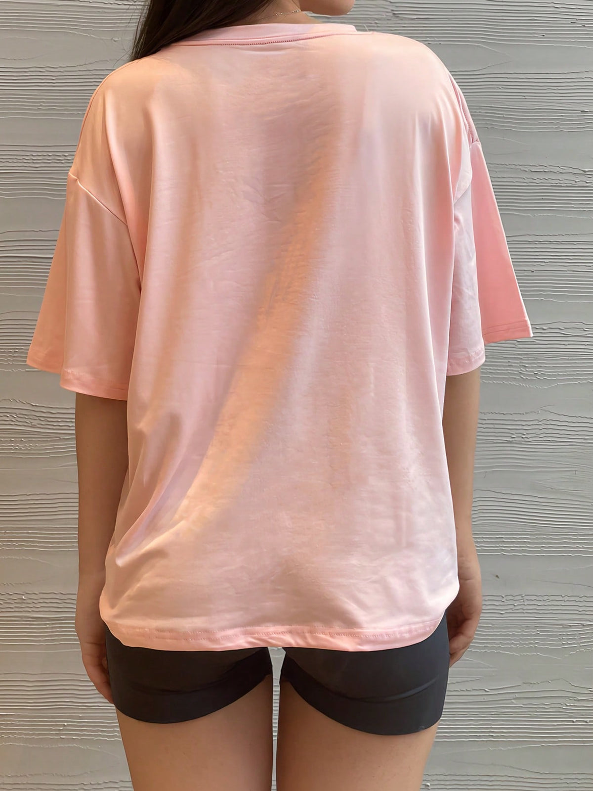 Camisa Fitness Oversized Caimento Leve Estilo Street