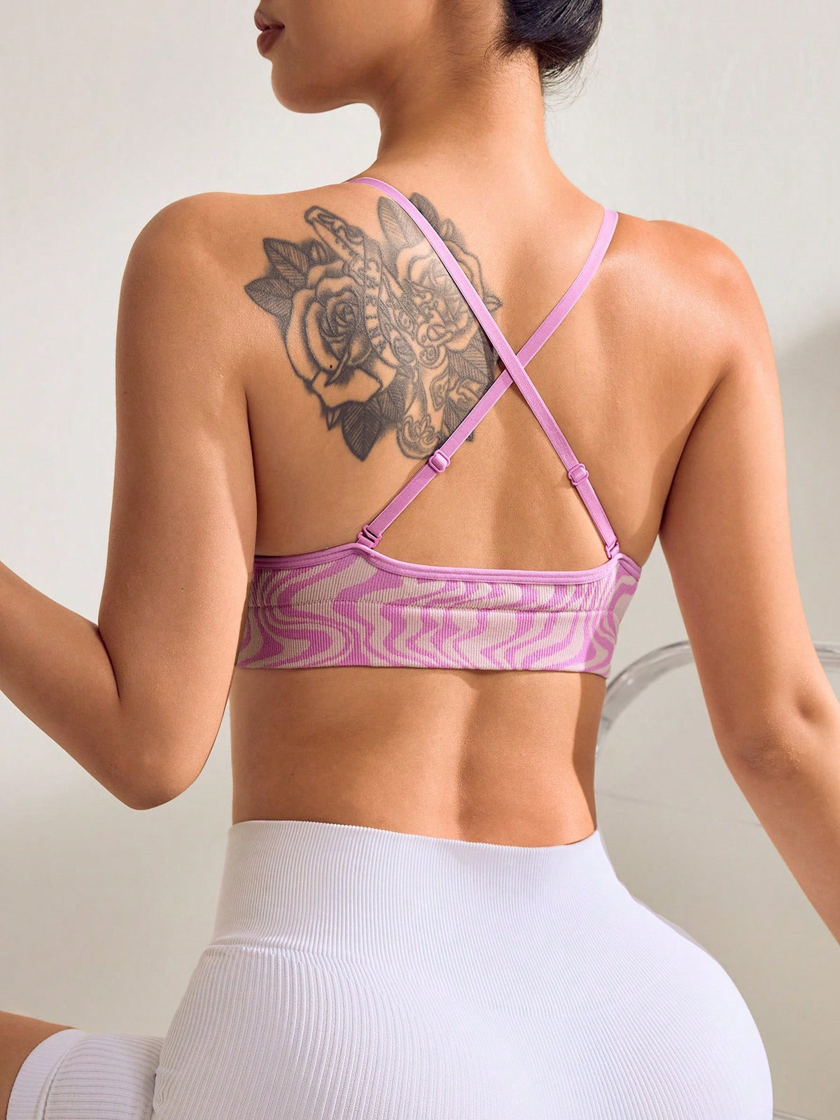 Top Alças Finas Média Sustentação Estampado