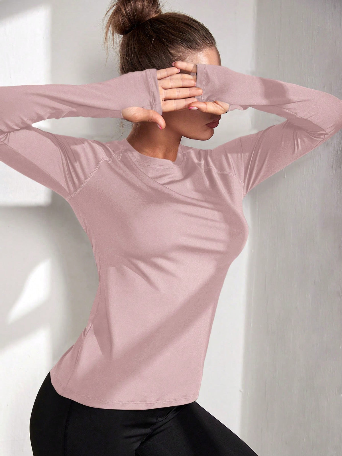 Camisa Manga Longa Solta Com Thumb Hole