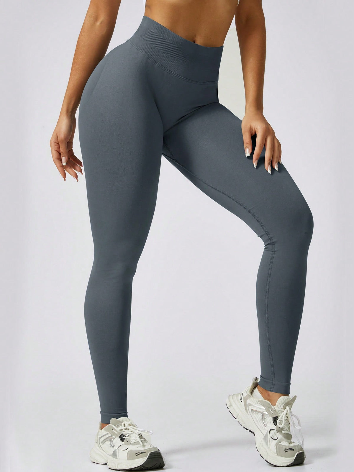 Legging Sem Costura Cintura Alta Efeito Push Modeladora