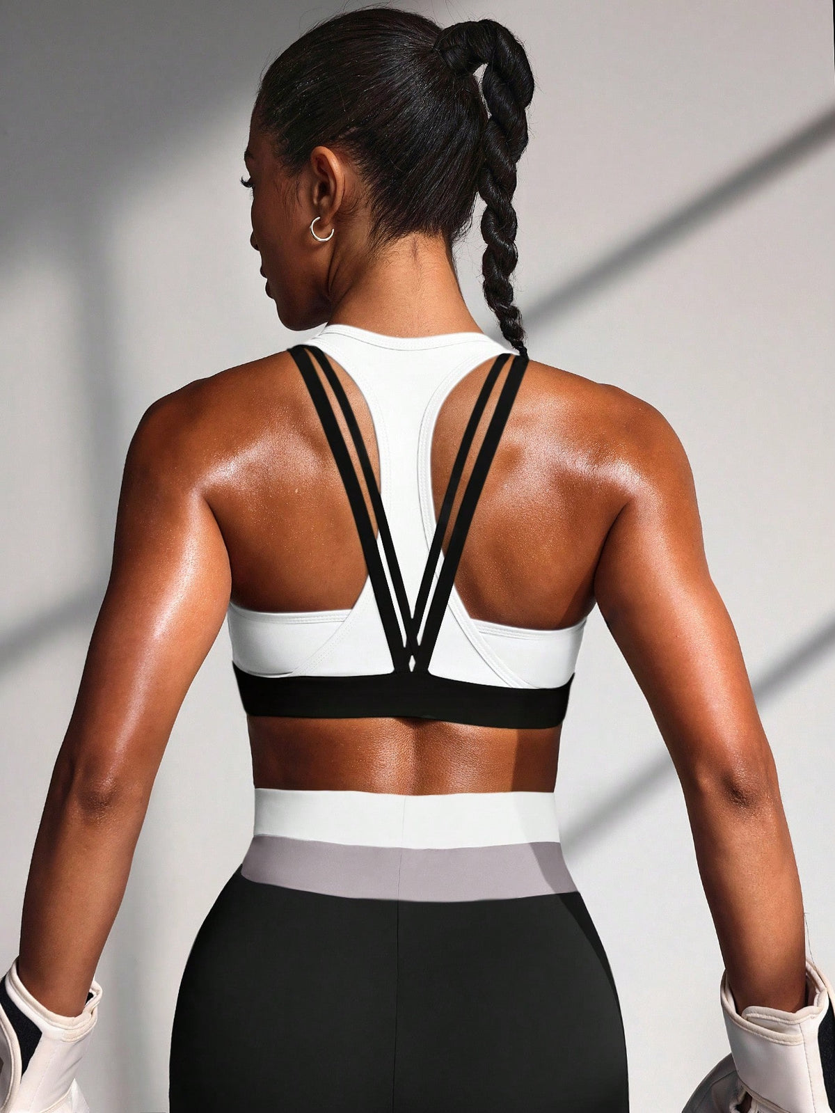 Top Nadador Alta Sustentação Com Alças Estilo Strappy