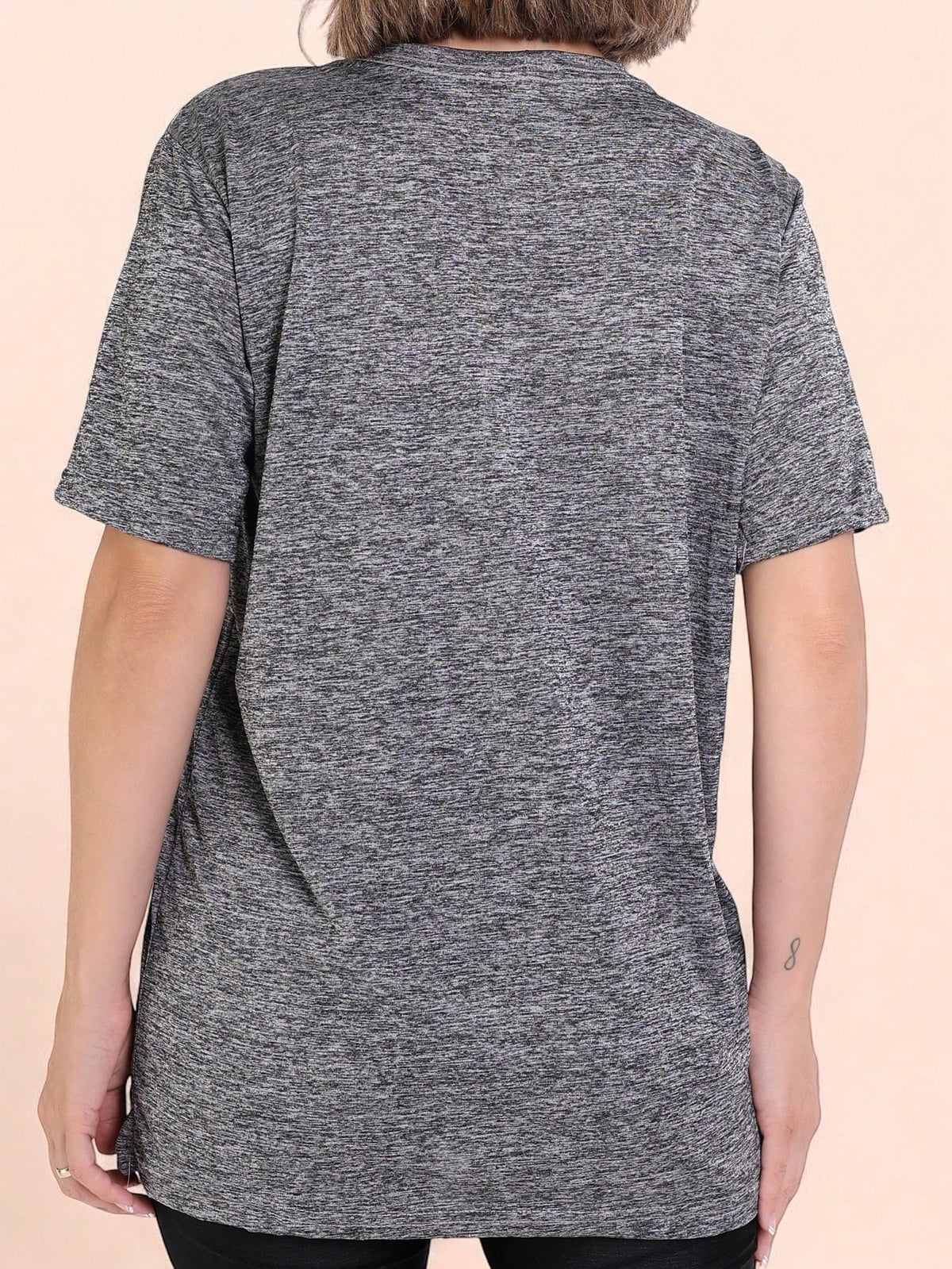 Camisa Fitness Oversized Tecido Leve Estilo Running