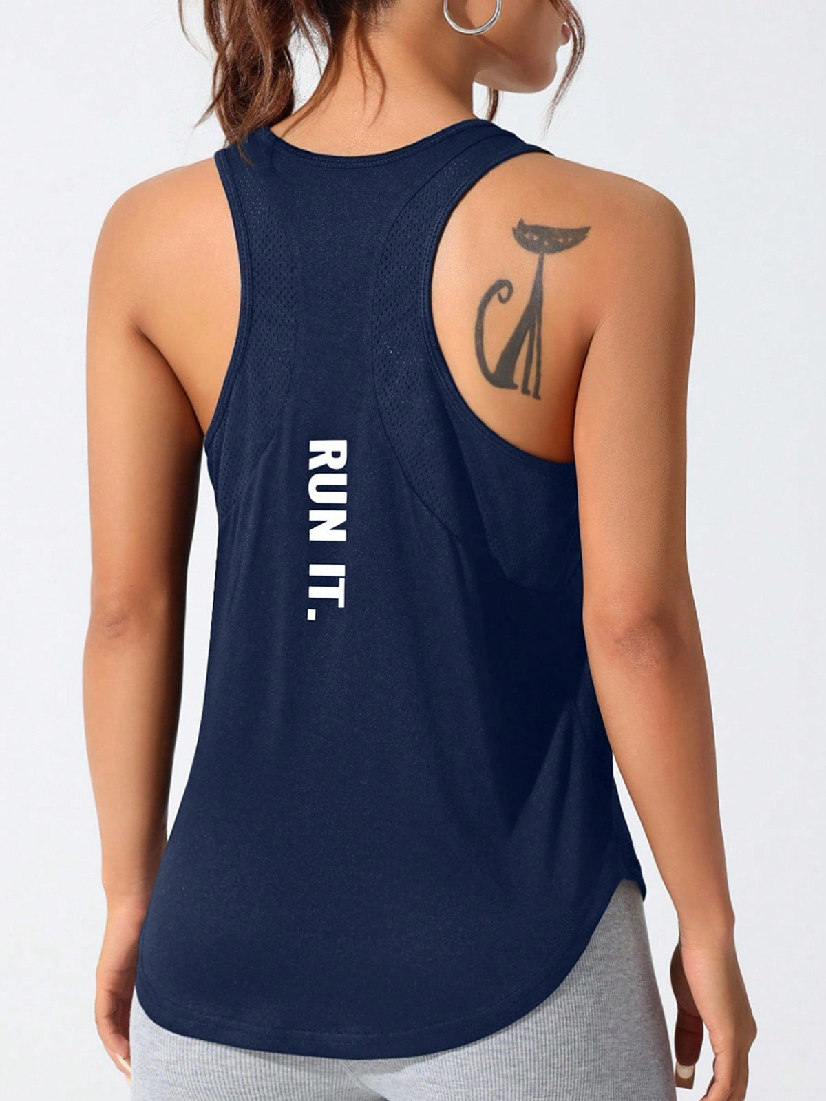 Regata Fitness Respirável Com Design Nadador