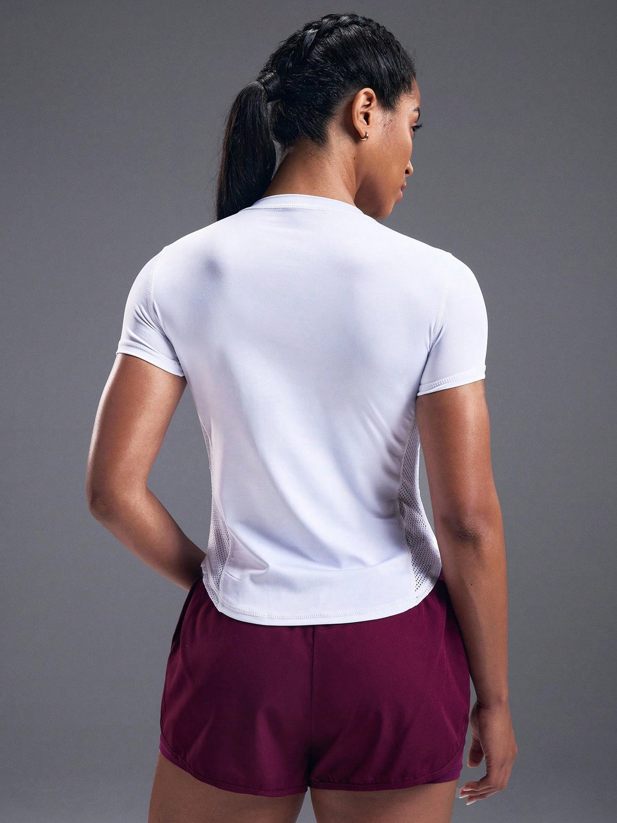 Camisa Fitness Dry Com Painéis Respiráveis Estilo Treino