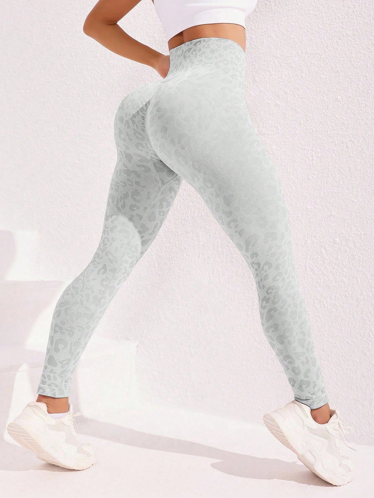 Legging Sem Costura Animal Print Modeladora Fitness