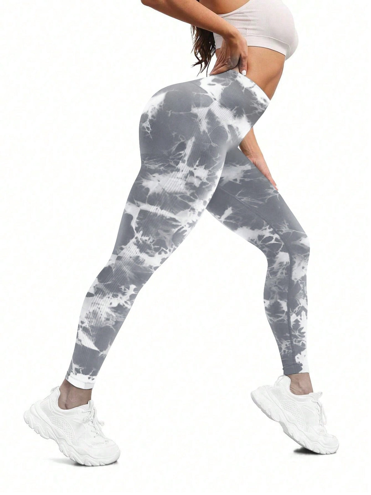 Legging Fitness Estampada Cintura Alta Modeladora