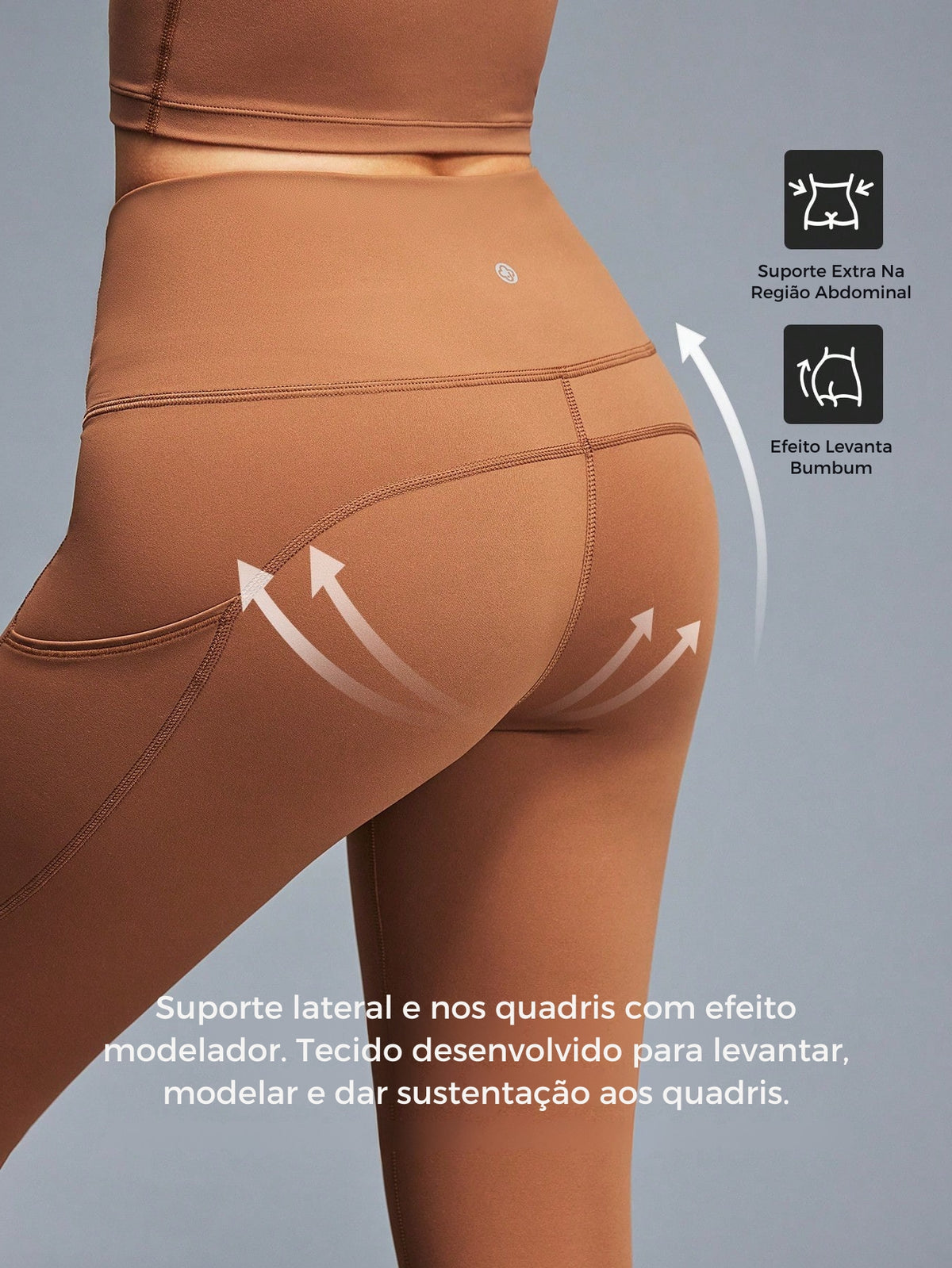 Legging Fitness Cintura Alta Com Suporte Esculpidor
