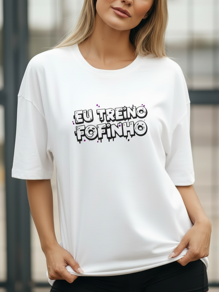 Camisa Fitness Oversized Com Estampa Divertida Estilo Street