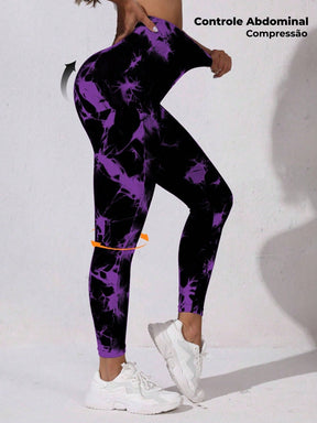 Legging Fitness Estampada Cintura Alta Modeladora