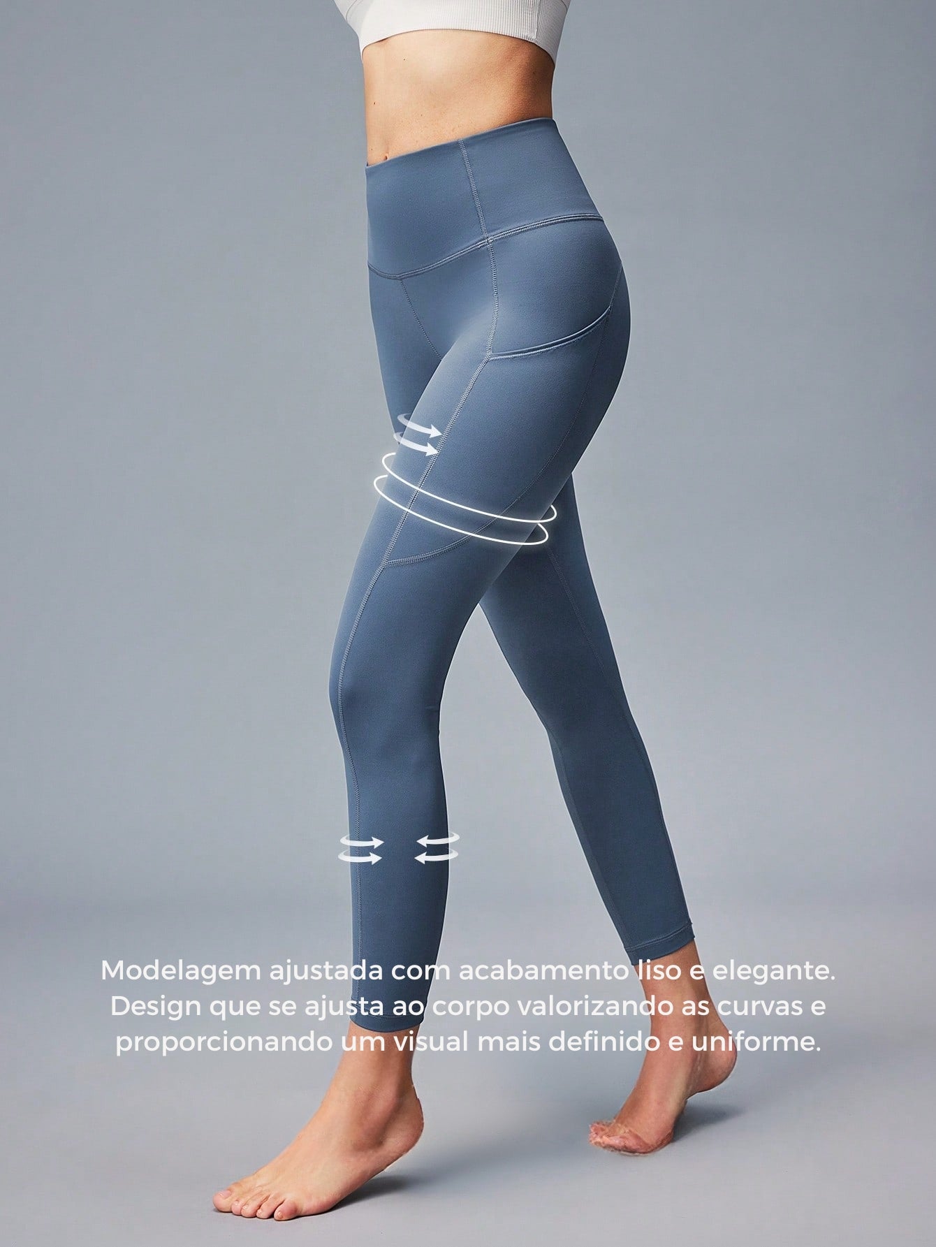 Legging Fitness Cintura Alta Com Suporte Esculpidor