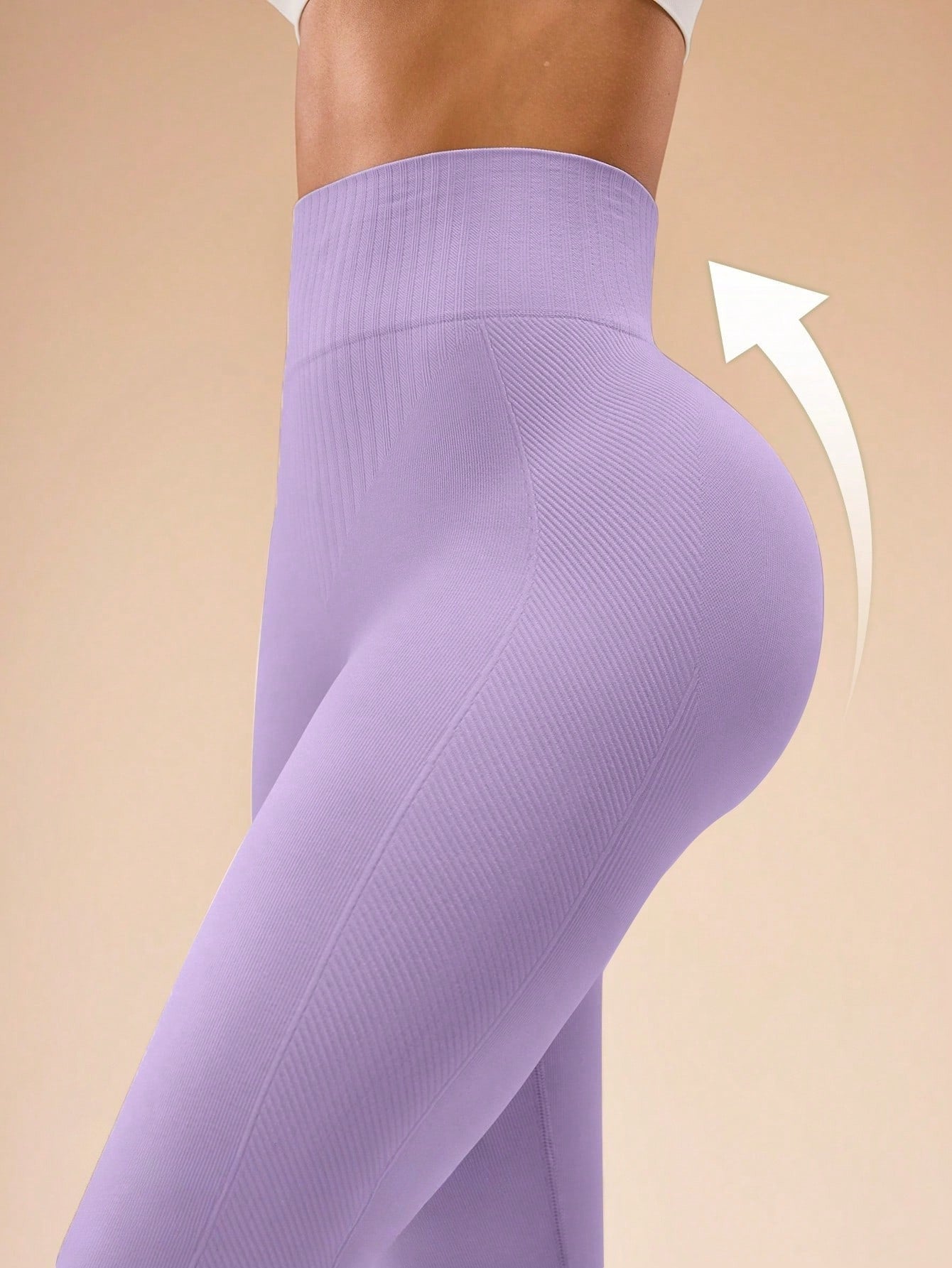 Legging Sem Costura Cintura Alta Textura Anatômica