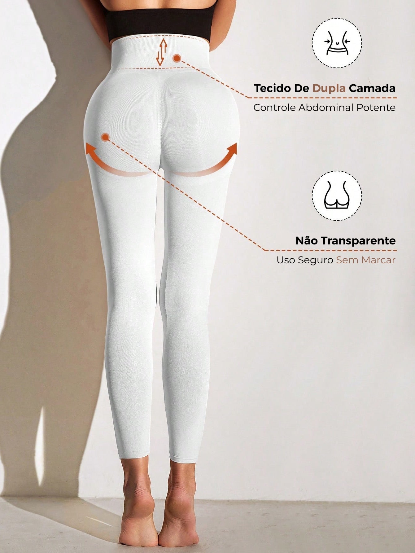 Legging Shapewear Cintura Alta Efeito Butt Lift