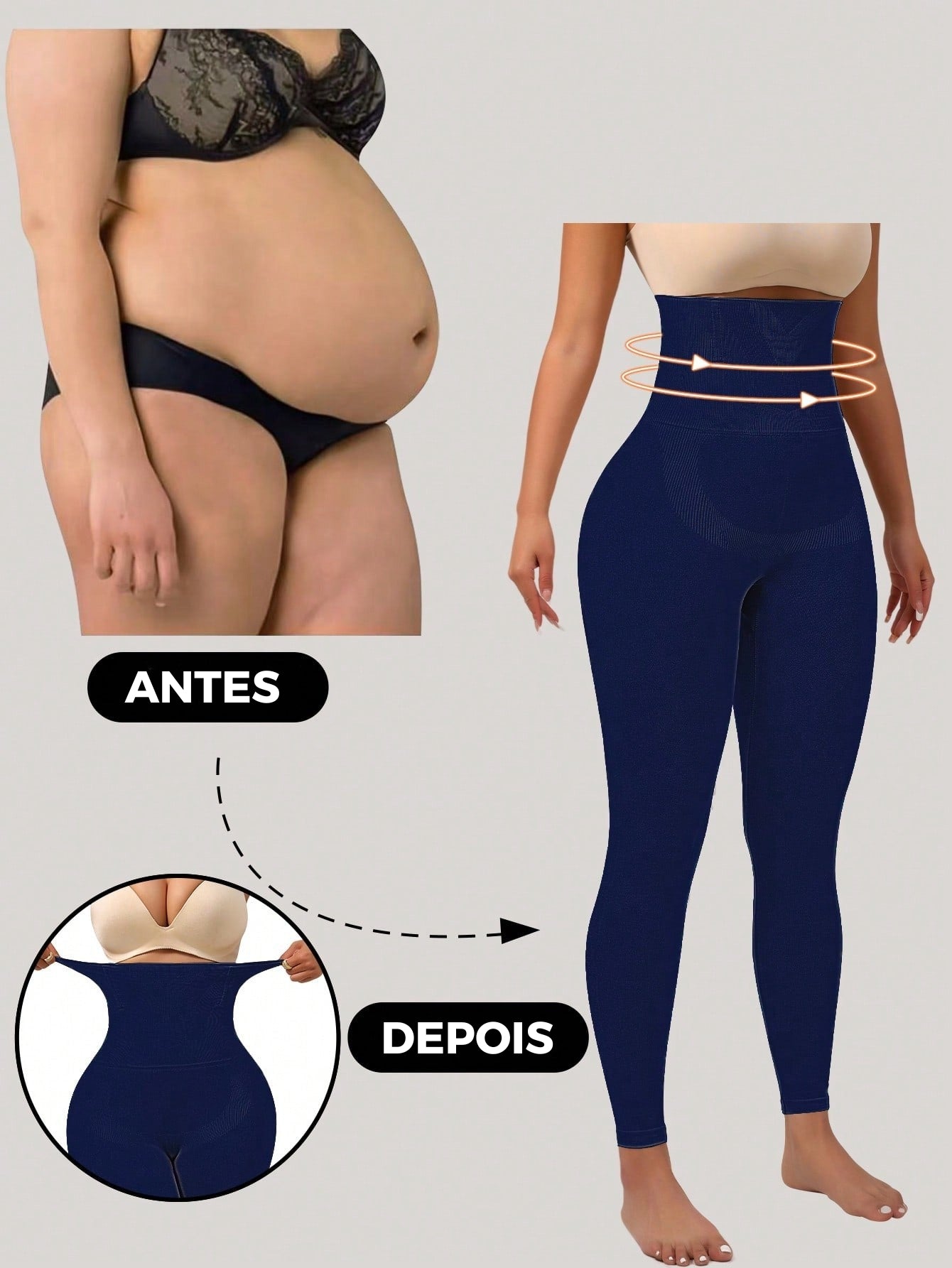 Legging Shapewear Cintura Alta Efeito Modelador