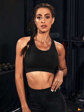 Top Nadador Alta Sustentação Com Design Strappy