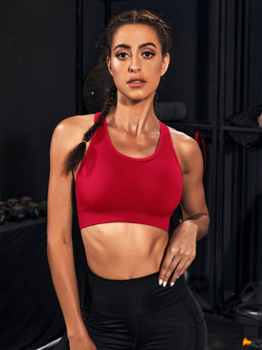 Top Nadador Alta Sustentação Com Design Strappy