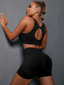 Conjunto Top Suporte Médio E Short Cintura Alta