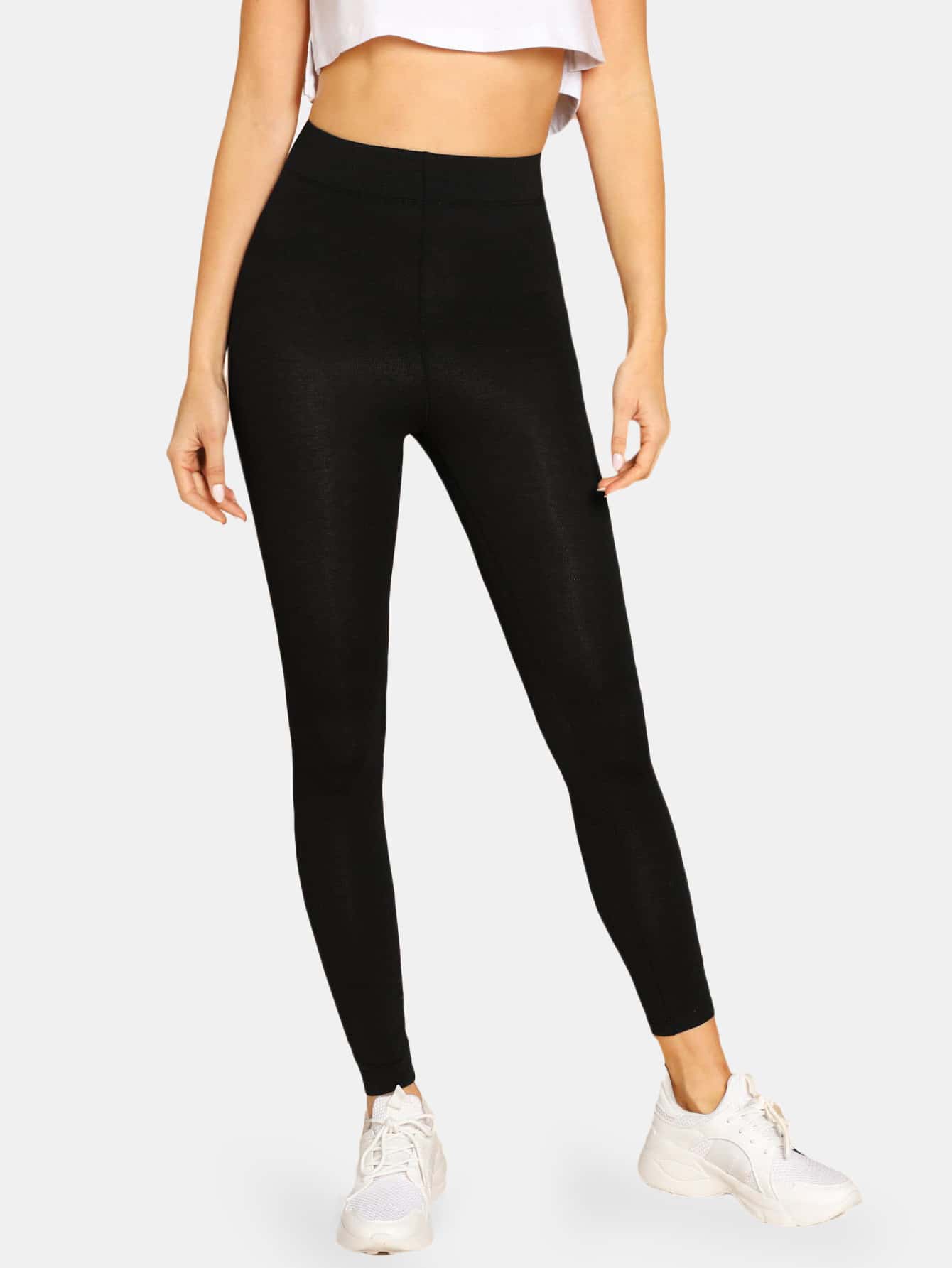 Legging Básica Cintura Alta Modelagem Confortável