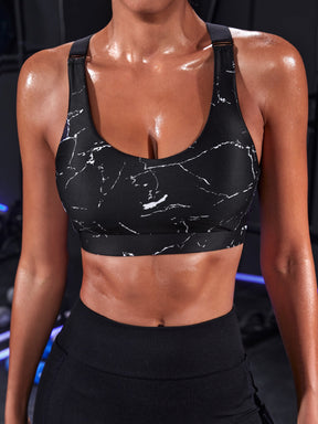 Top Alças Largas Alta Sustentação Estampado