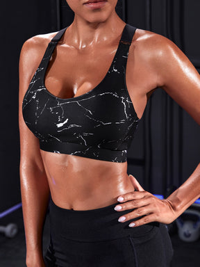 Top Alças Largas Alta Sustentação Estampado