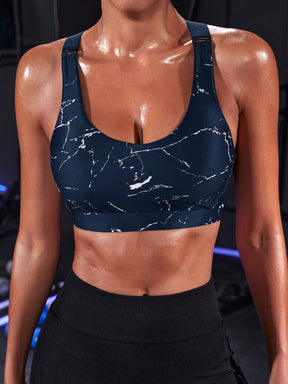 Top Alças Largas Alta Sustentação Estampado