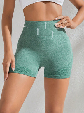 Short Cintura Alta Push Up Texturizado Estilo Fitness