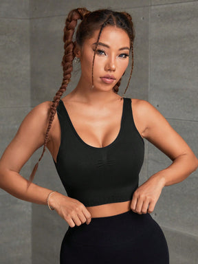 Top Decote V Média Sustentação Com Franzido Central