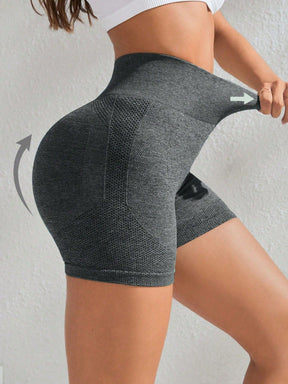 Short Cintura Alta Push Up Texturizado Estilo Fitness
