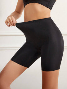 Short Sem Costura Cintura Alta Efeito Segunda Pele