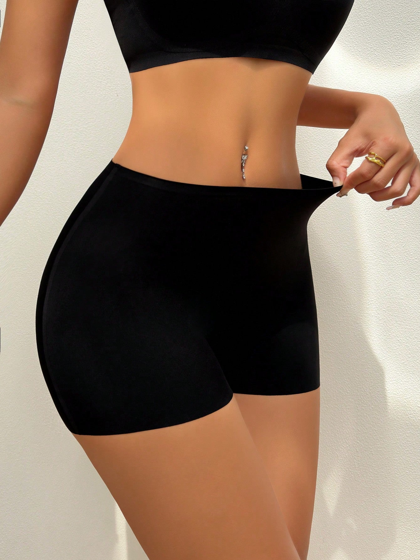 Short Modelador Sem Costura Cintura Alta Leve