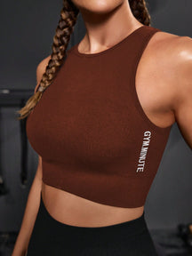 Top Frente Alta Média Sustentação Estilo Minimalista