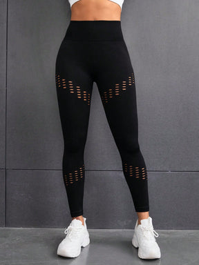 Legging Fitness Sem Costura Recortes Abertos Laterais