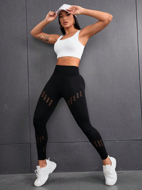 Legging Fitness Recortes Ventilados De Alto Desempenho