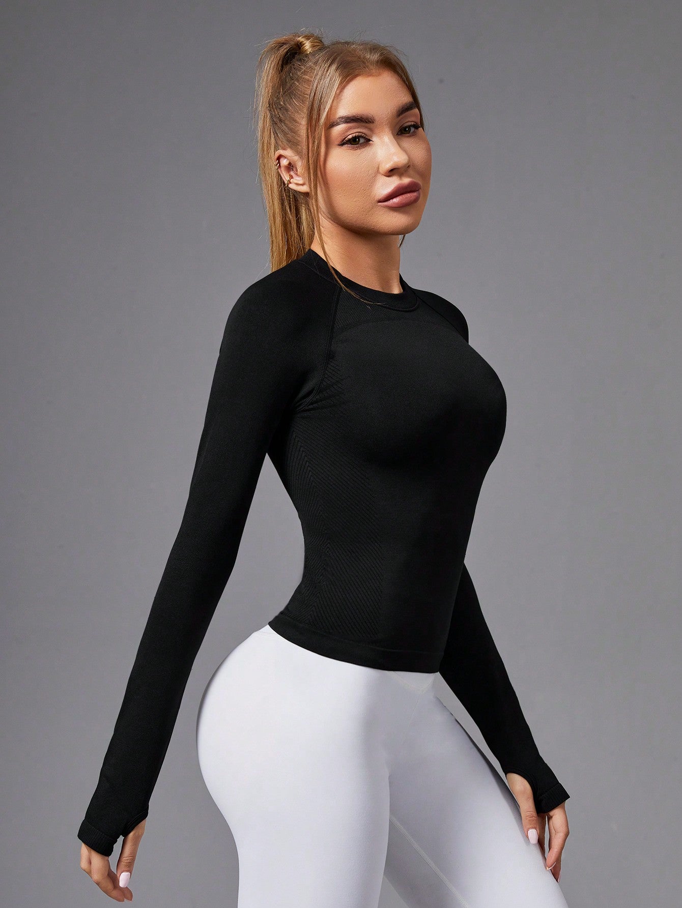 Camisa Manga Longa Seamless Fit Compressão