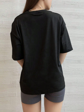 Camisa Fitness Oversized Caimento Leve Estilo Street