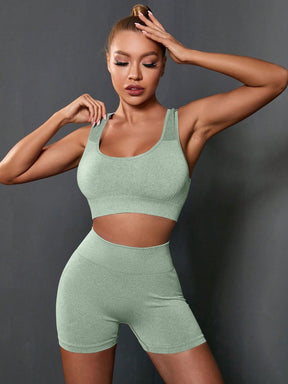 Conjunto Top Suporte Médio E Short Cintura Alta