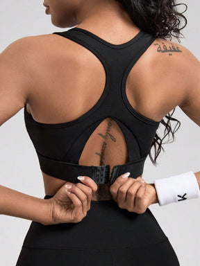 Top Nadador Alta Sustentação Com Recorte Frontal