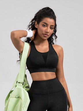 Top Nadador Alta Sustentação Com Recorte Frontal