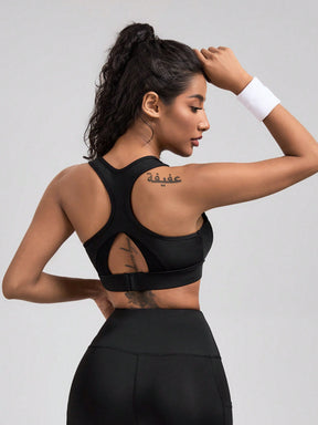 Top Nadador Alta Sustentação Com Recorte Frontal