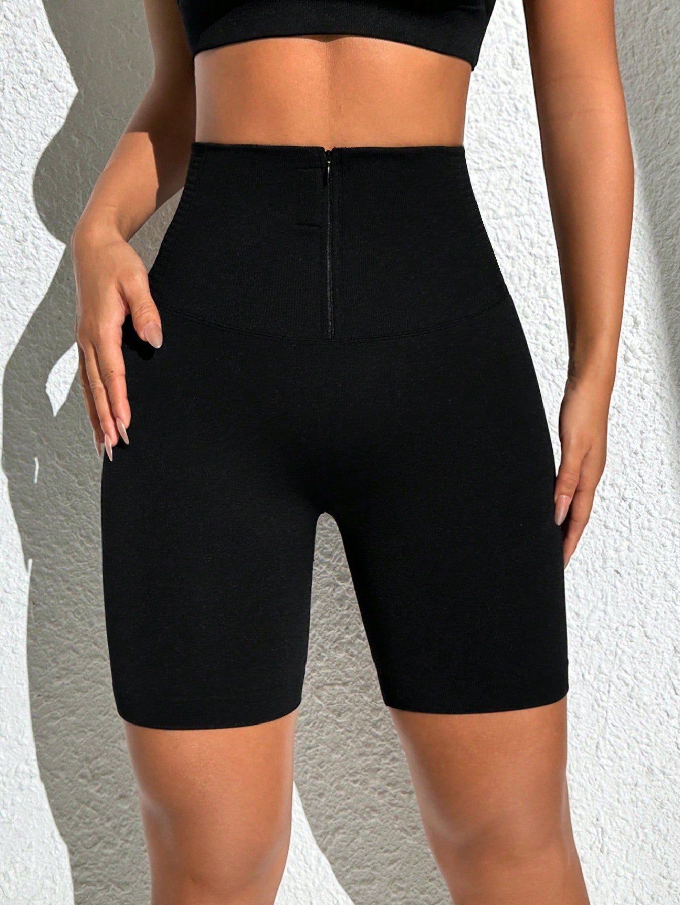 Short Cintura Alta Modelador Com Cós Regulável