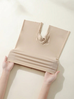 Short Sem Costura Cintura Alta Efeito Segunda Pele