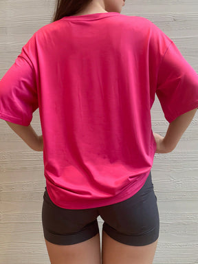 Camisa Fitness Oversized Caimento Leve Estilo Street