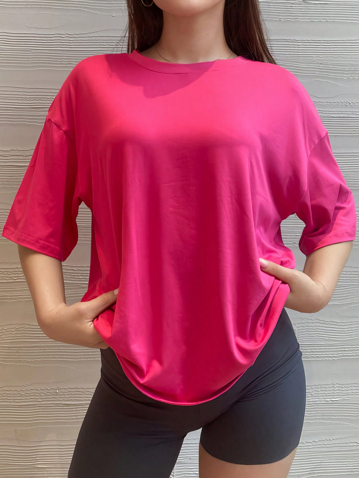 Camisa Fitness Oversized Caimento Leve Estilo Street