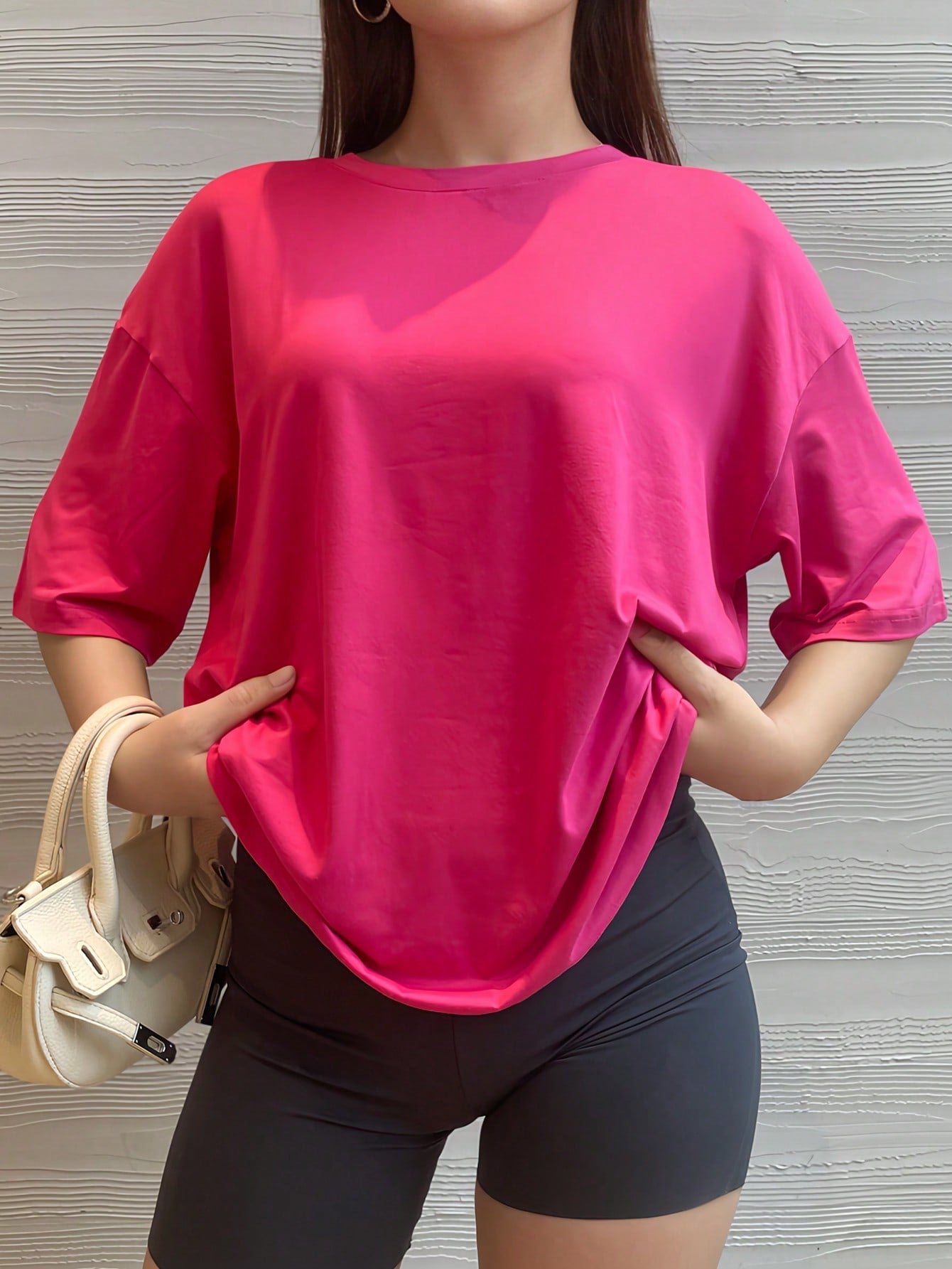 Camisa Fitness Oversized Caimento Leve Estilo Street