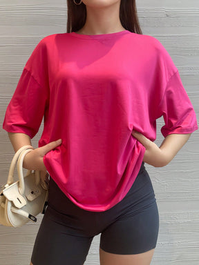 Camisa Fitness Oversized Caimento Leve Estilo Street