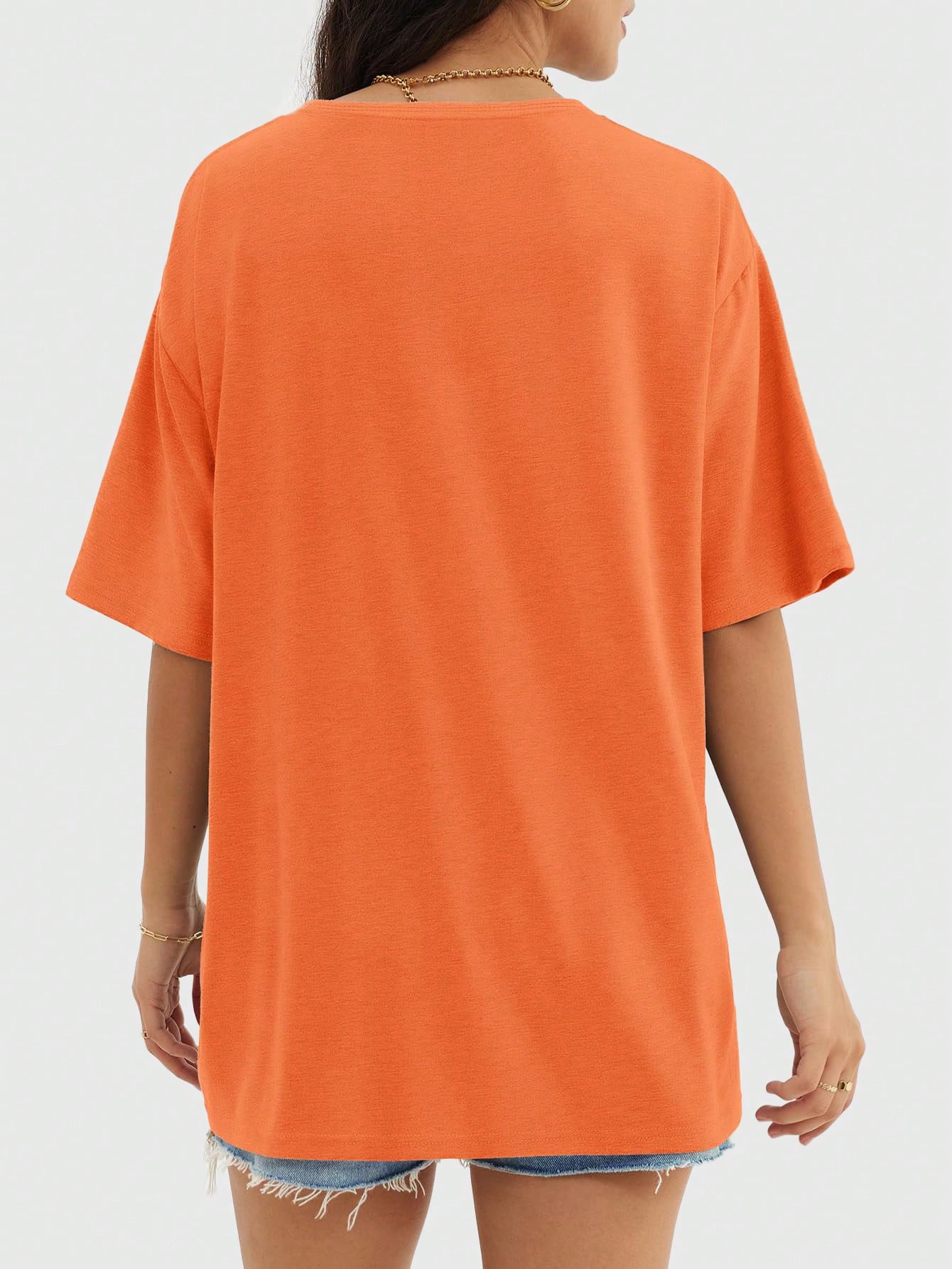 Camisa Fitness Oversized Tecido Leve Estilo Minimalista