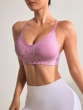 Top Alças Finas Média Sustentação Estampado