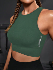 Top Frente Alta Média Sustentação Estilo Minimalista