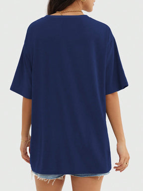 Camisa Fitness Oversized Tecido Leve Estilo Minimalista