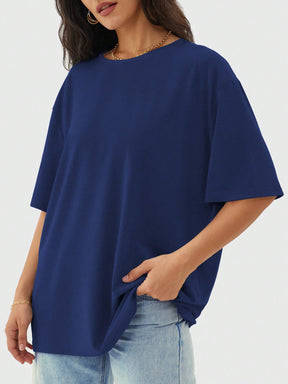 Camisa Fitness Oversized Tecido Leve Estilo Minimalista